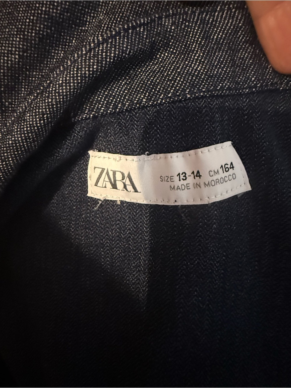 Zara Colorblock Denim Button up shirt - Picture 4 of 4